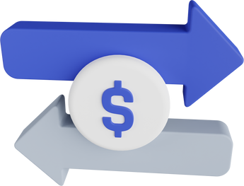 Money Transfer 3D Icon