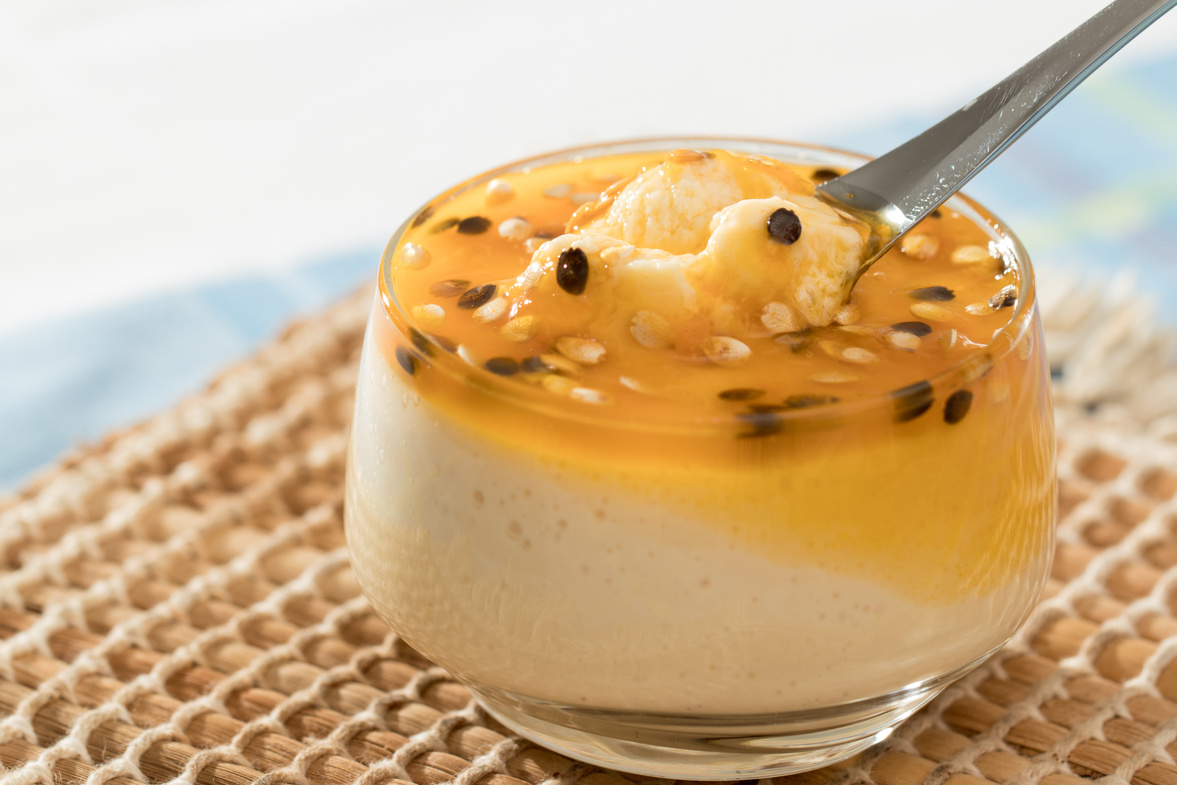 Passion fruit mousse