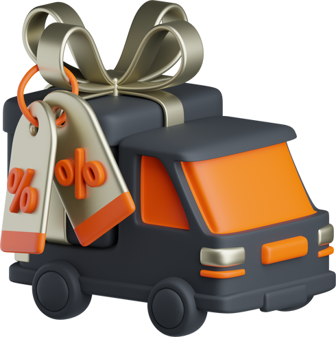 3D Truck Delivery Gift Discount